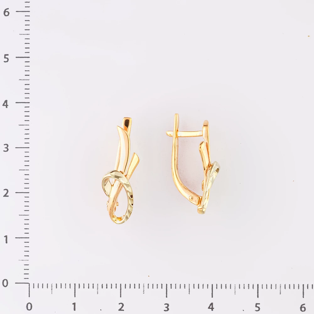 Серьги из красного золота 585 пробы