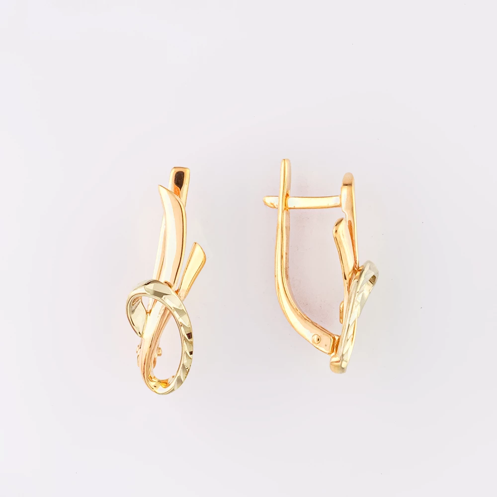 Серьги из красного золота 585 пробы