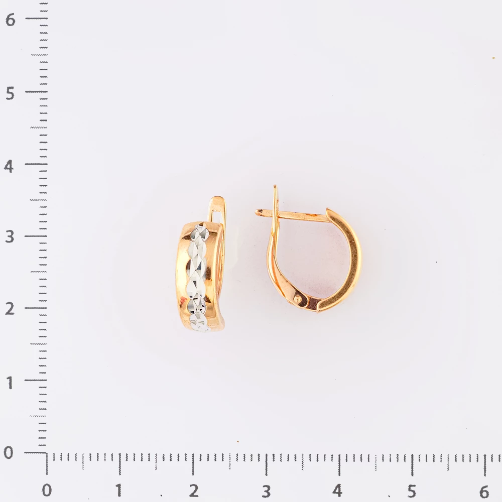 Серьги из красного золота 585 пробы
