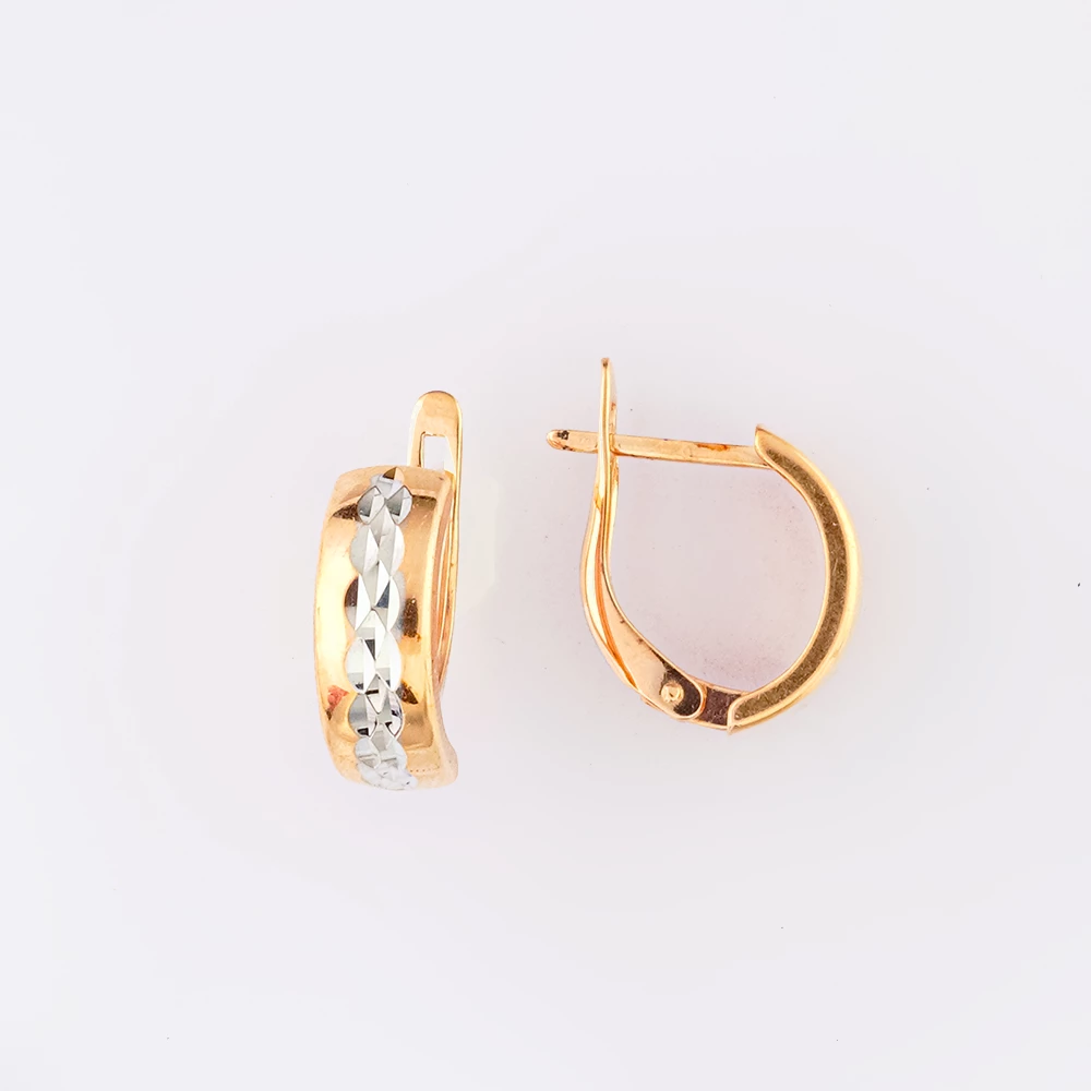 Серьги из красного золота 585 пробы