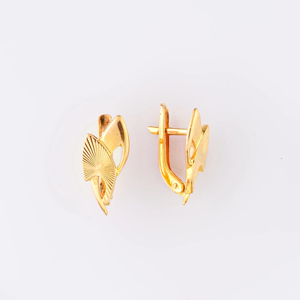Серьги из красного золота 585 пробы
