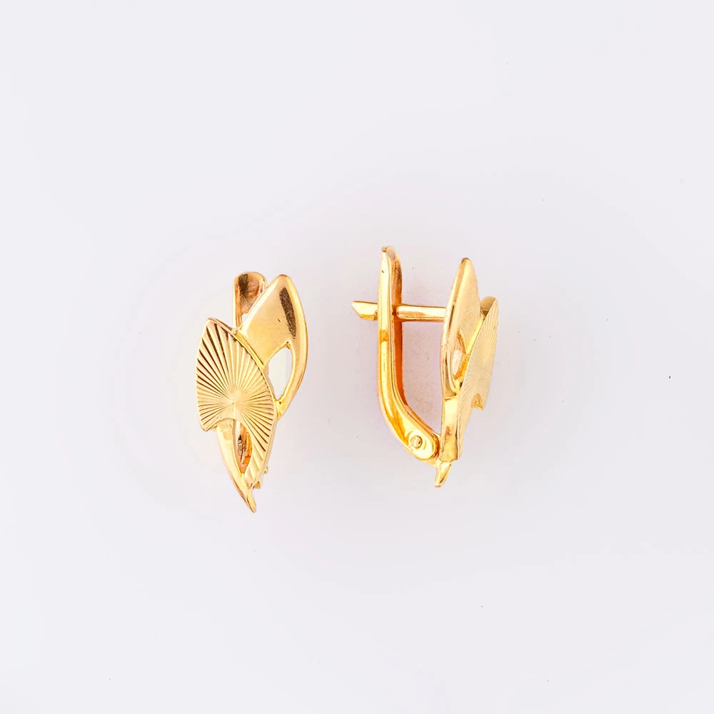 Серьги из красного золота 585 пробы