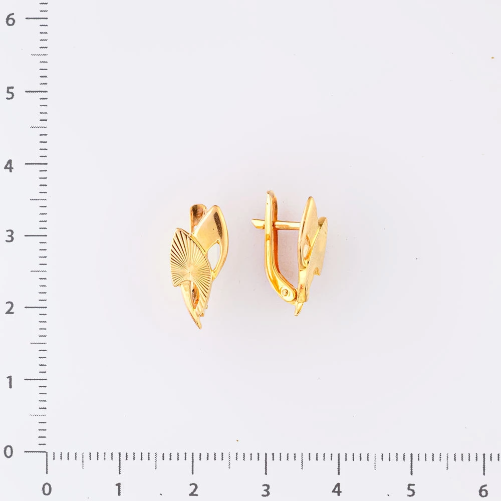 Серьги из красного золота 585 пробы