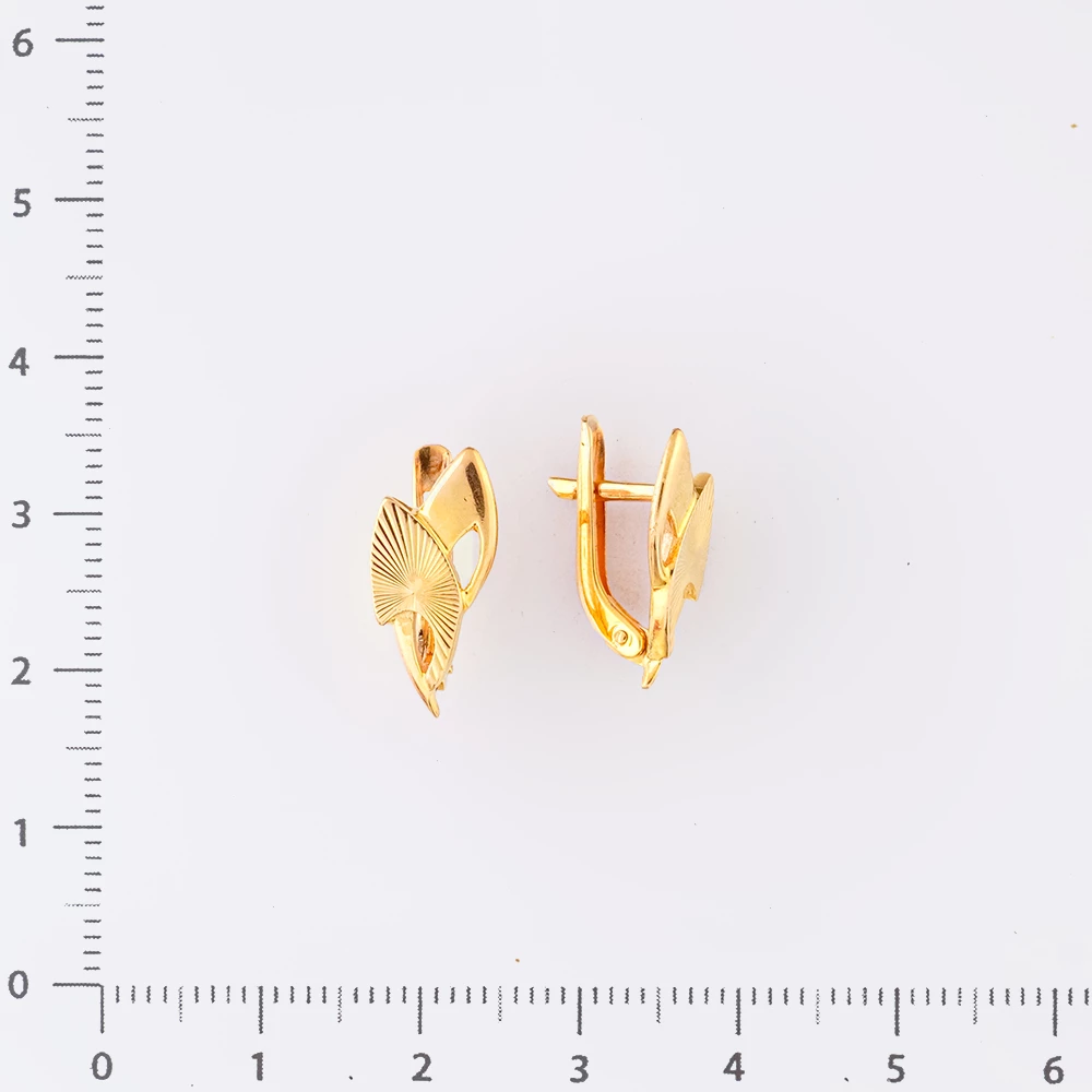 Серьги из красного золота 585 пробы