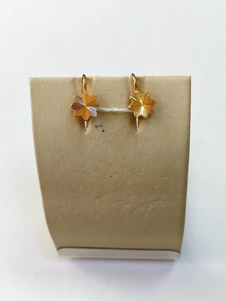 Серьги из красного золота 585 пробы