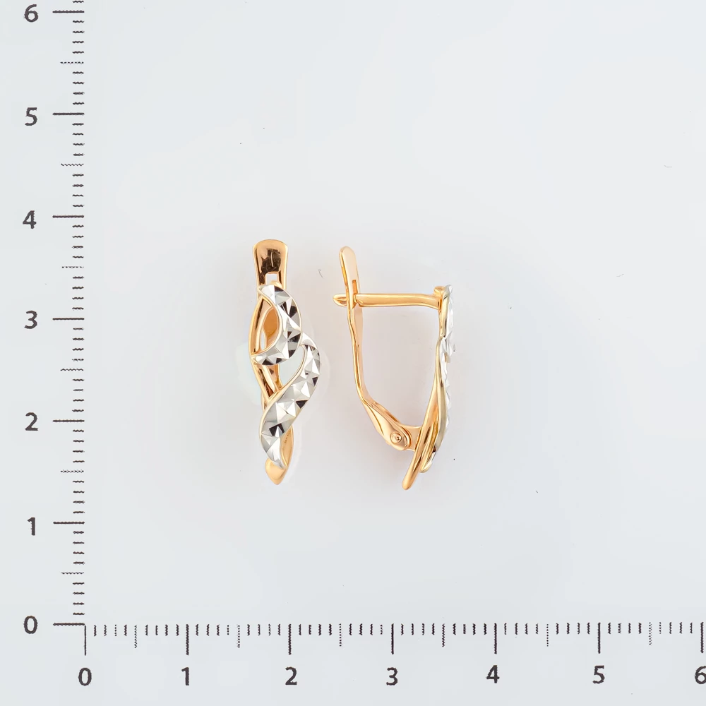 Серьги из красного золота 585 пробы