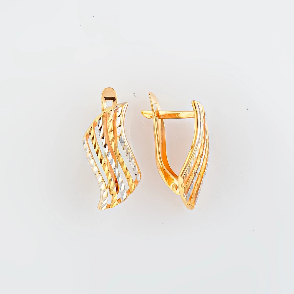 Серьги из красного золота 585 пробы