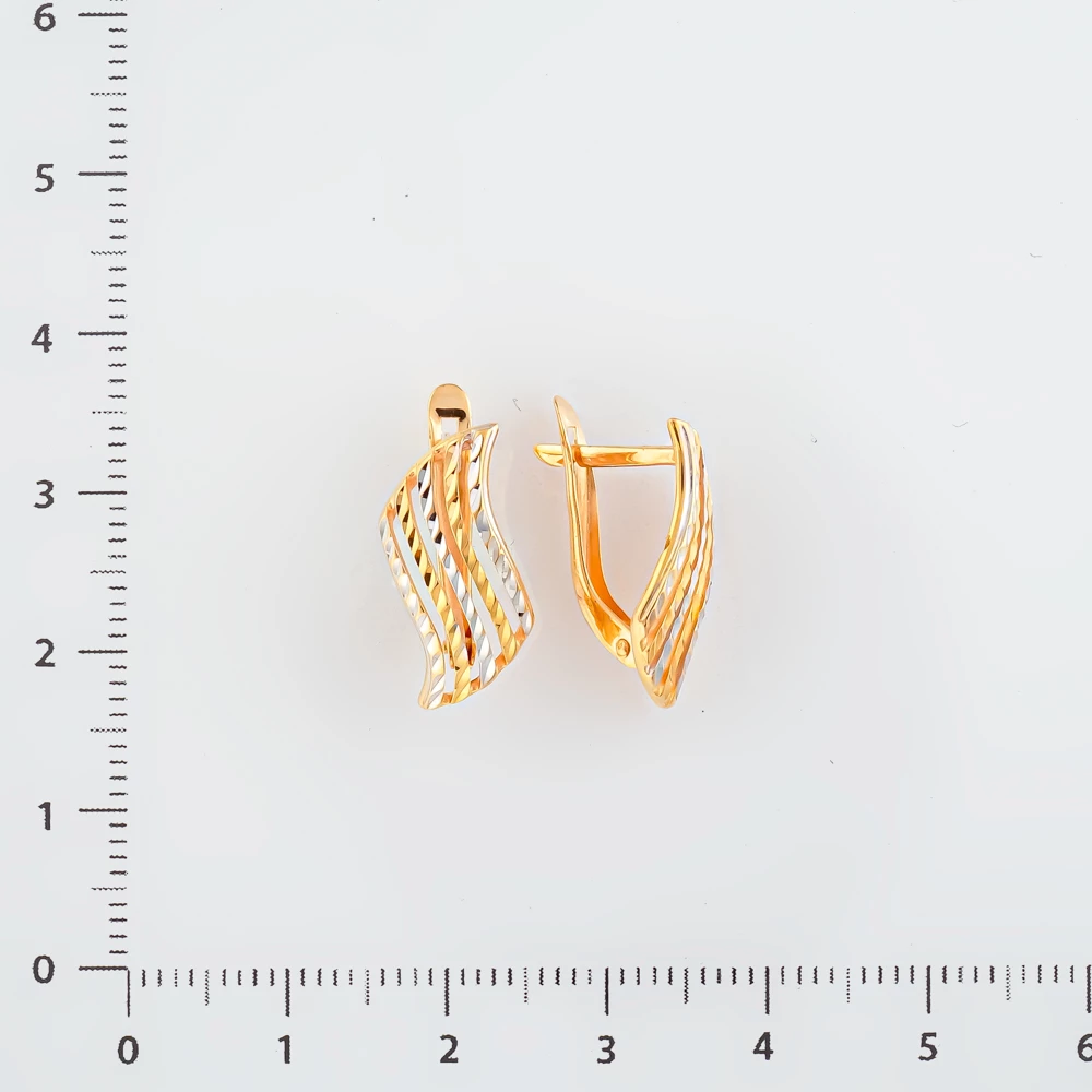 Серьги из красного золота 585 пробы
