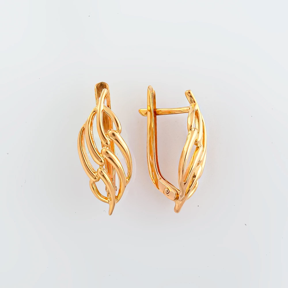 Серьги из красного золота 585 пробы