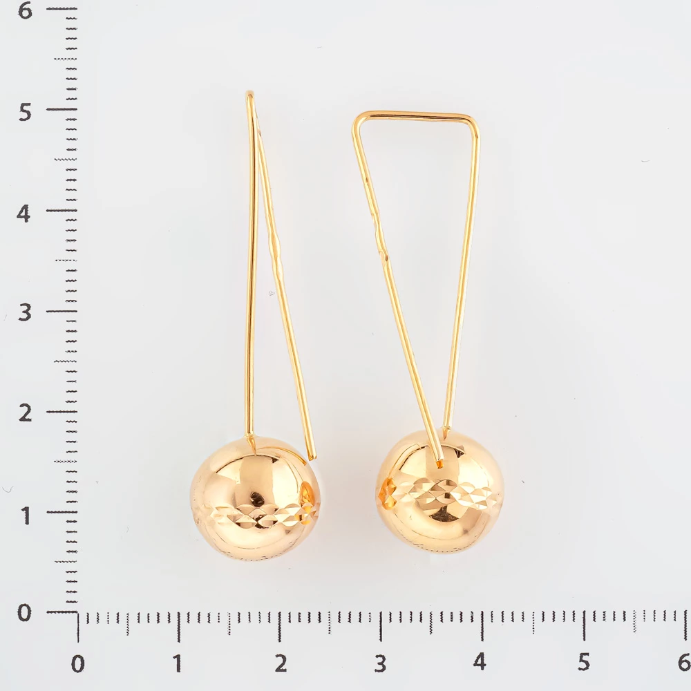 Серьги из красного золота 585 пробы