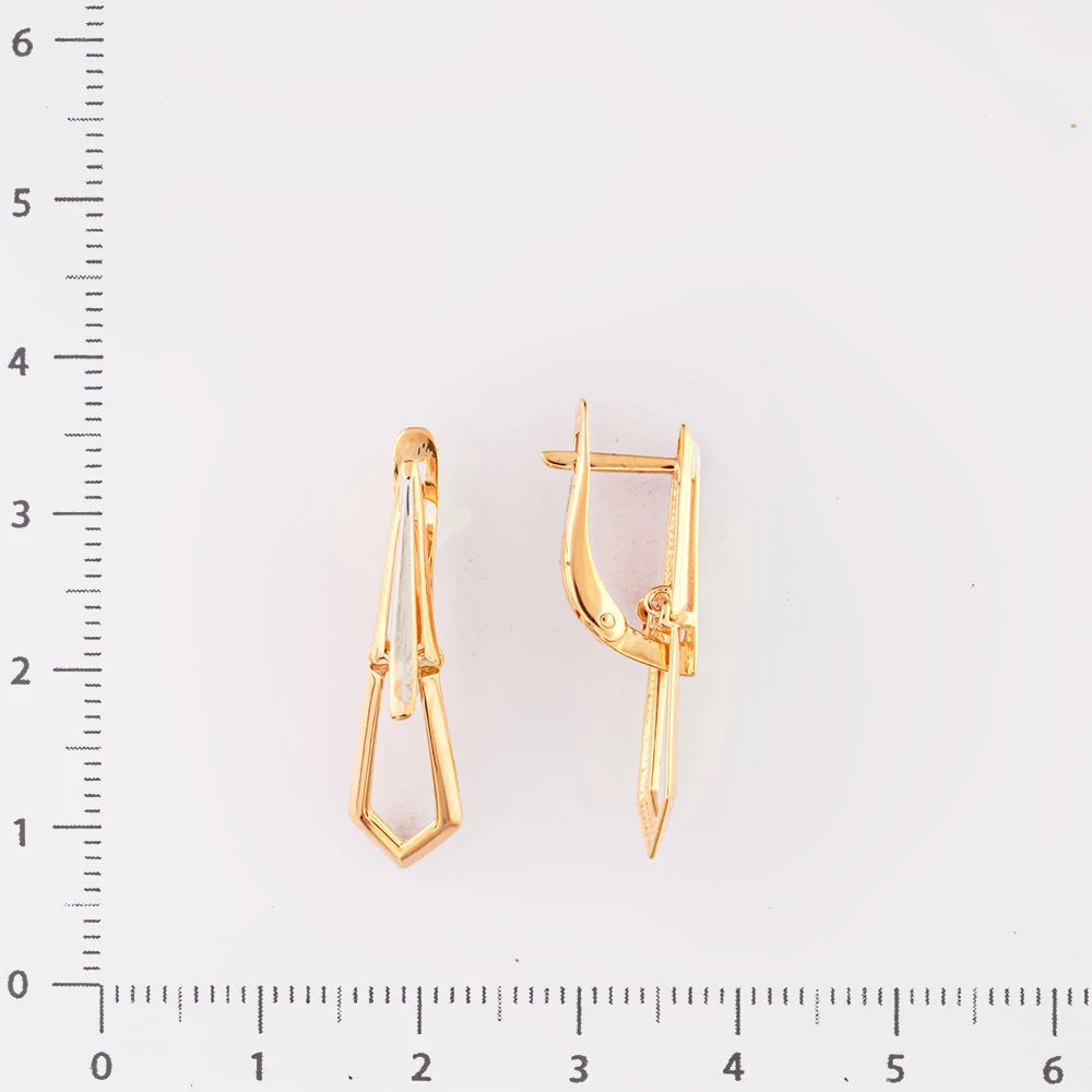 Серьги из красного золота 585 пробы