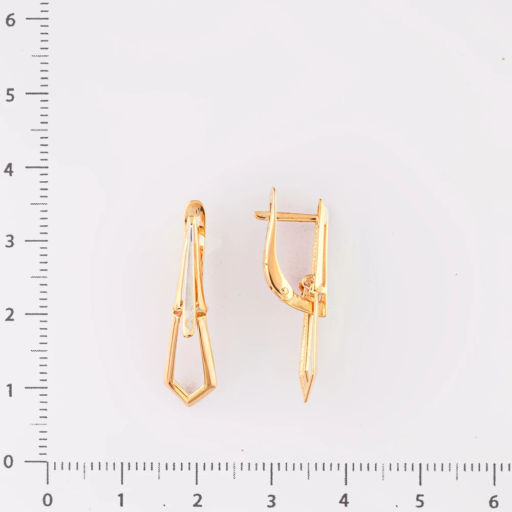 Серьги из красного золота 585 пробы