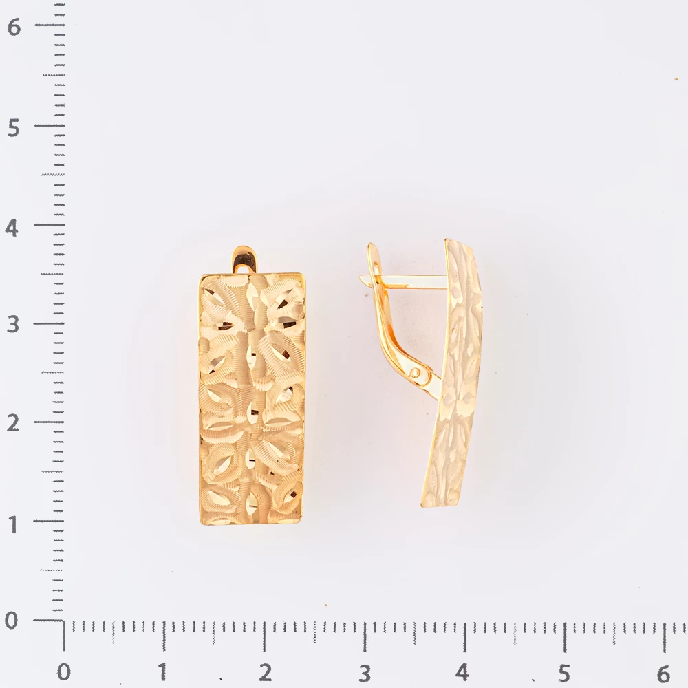 Серьги из красного золота 585 пробы