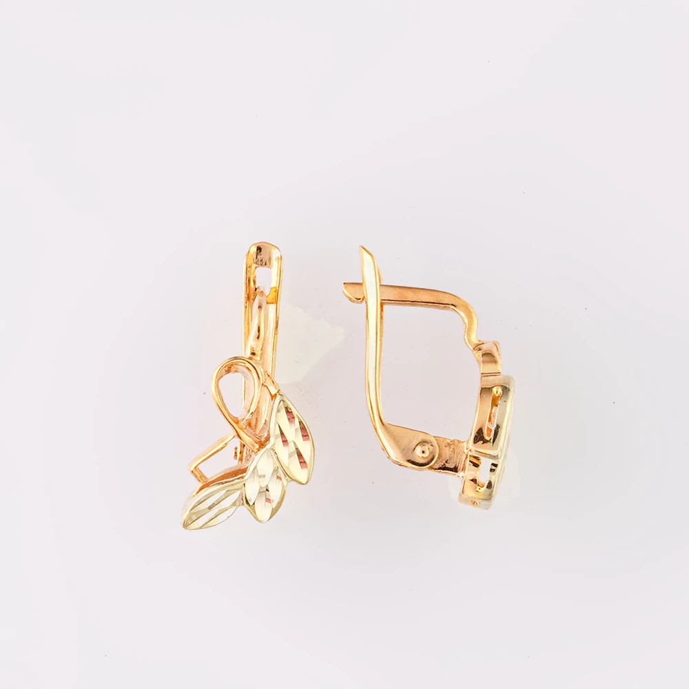 Серьги из красного золота 585 пробы