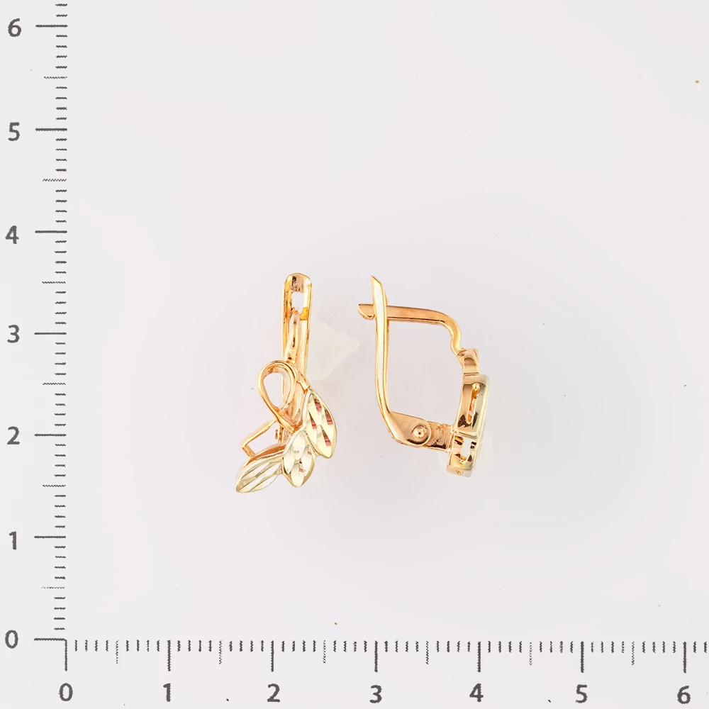 Серьги из красного золота 585 пробы