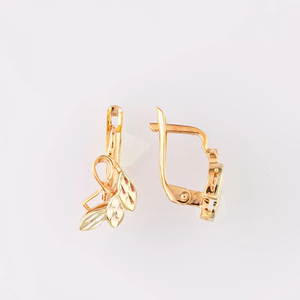 Серьги из красного золота 585 пробы