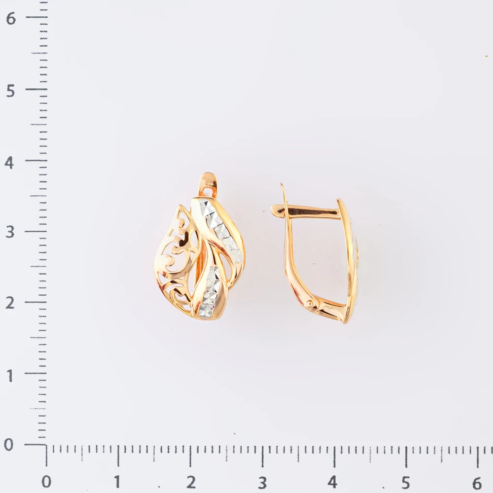 Серьги из красного золота 585 пробы