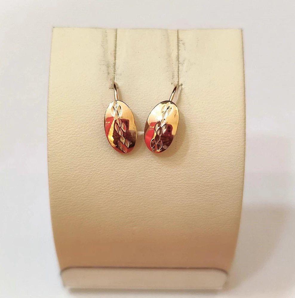 Серьги из красного золота 585 пробы