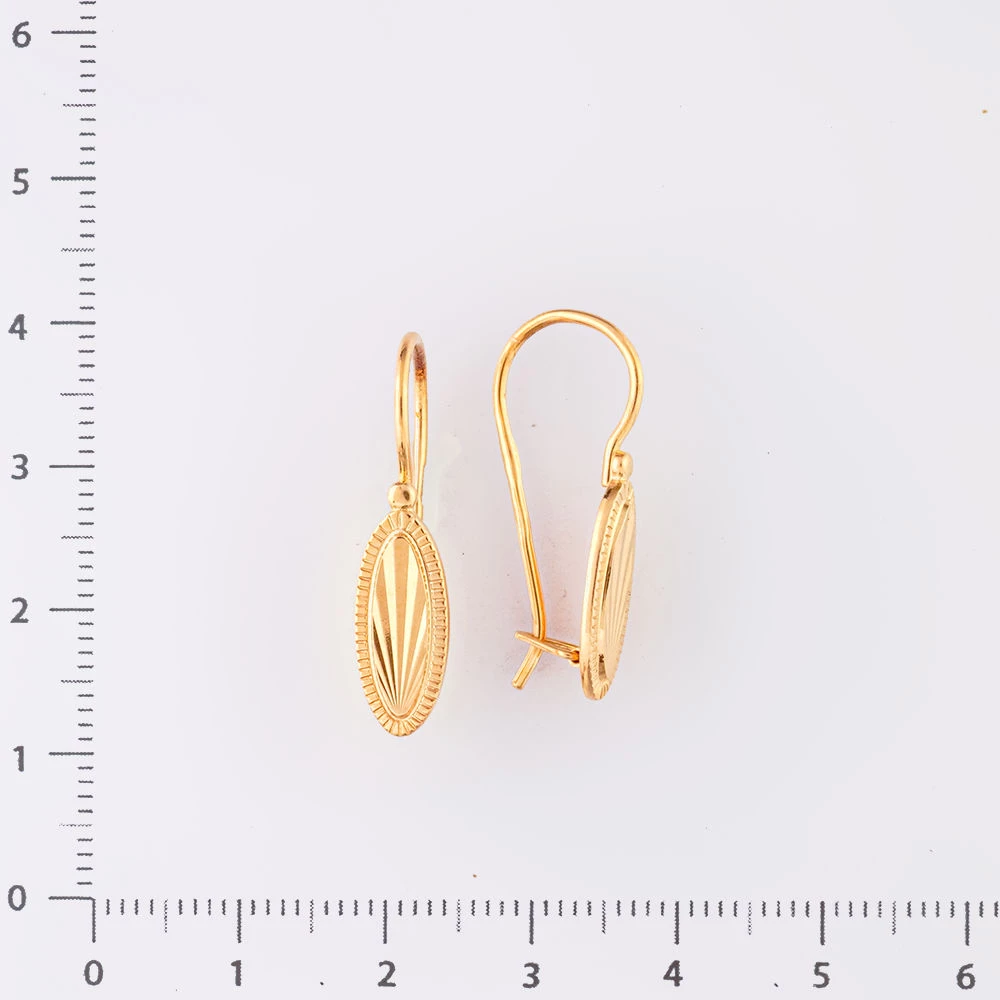 Серьги из красного золота 585 пробы