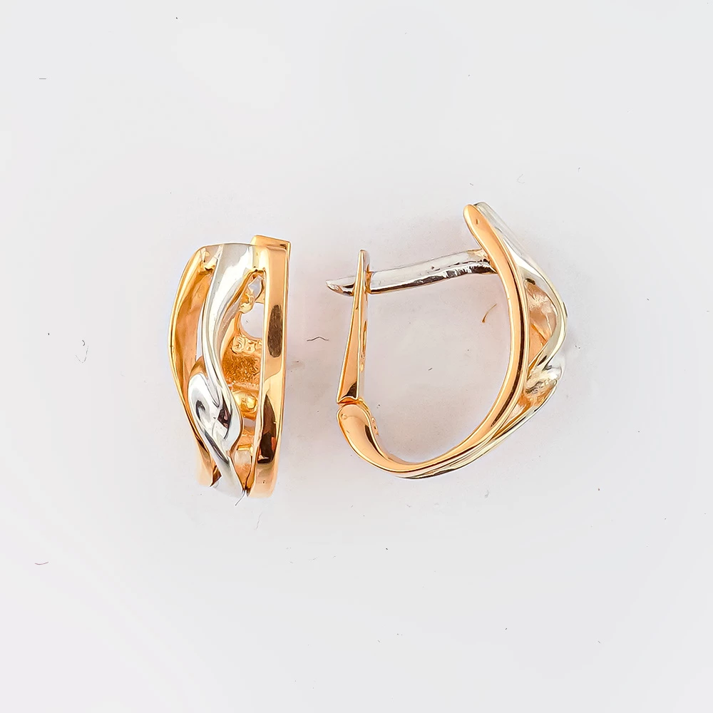 Серьги из красного золота 585 пробы