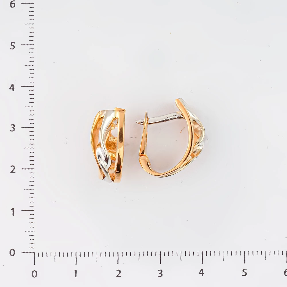 Серьги из красного золота 585 пробы