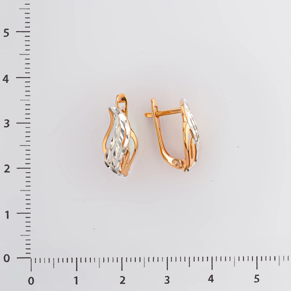 Серьги из красного золота 585 пробы