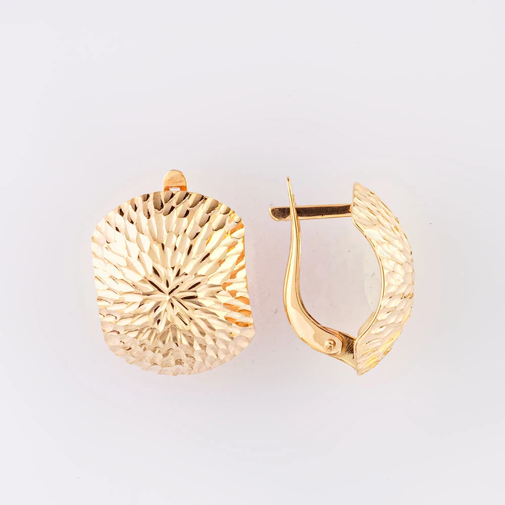 Серьги из красного золота 585 пробы