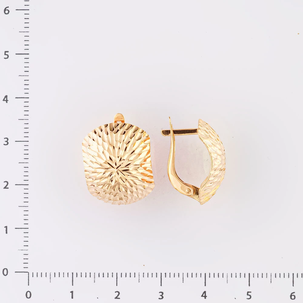 Серьги из красного золота 585 пробы