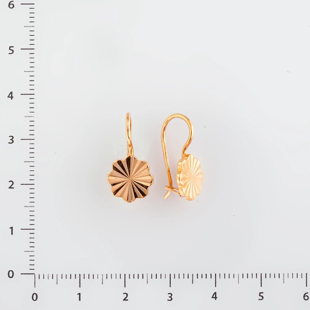 Серьги из красного золота 583 пробы