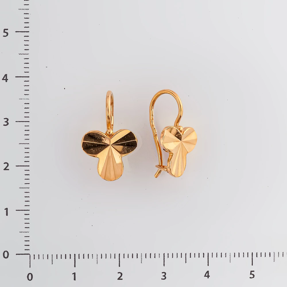 Серьги из красного золота 583 пробы