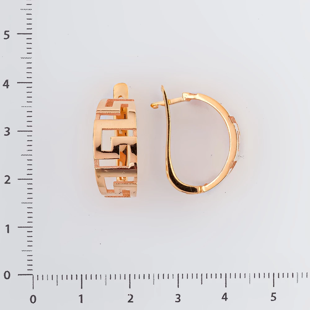 Серьги из красного золота 585 пробы