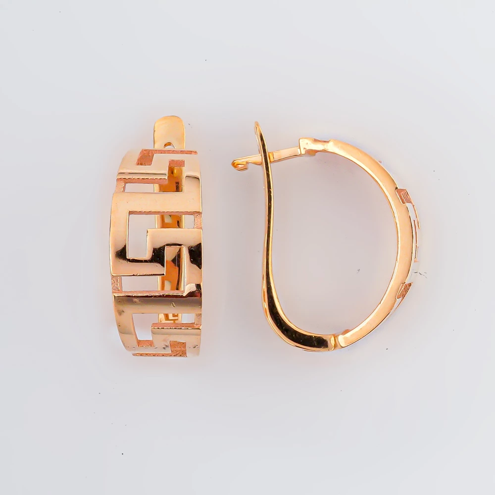 Серьги из красного золота 585 пробы