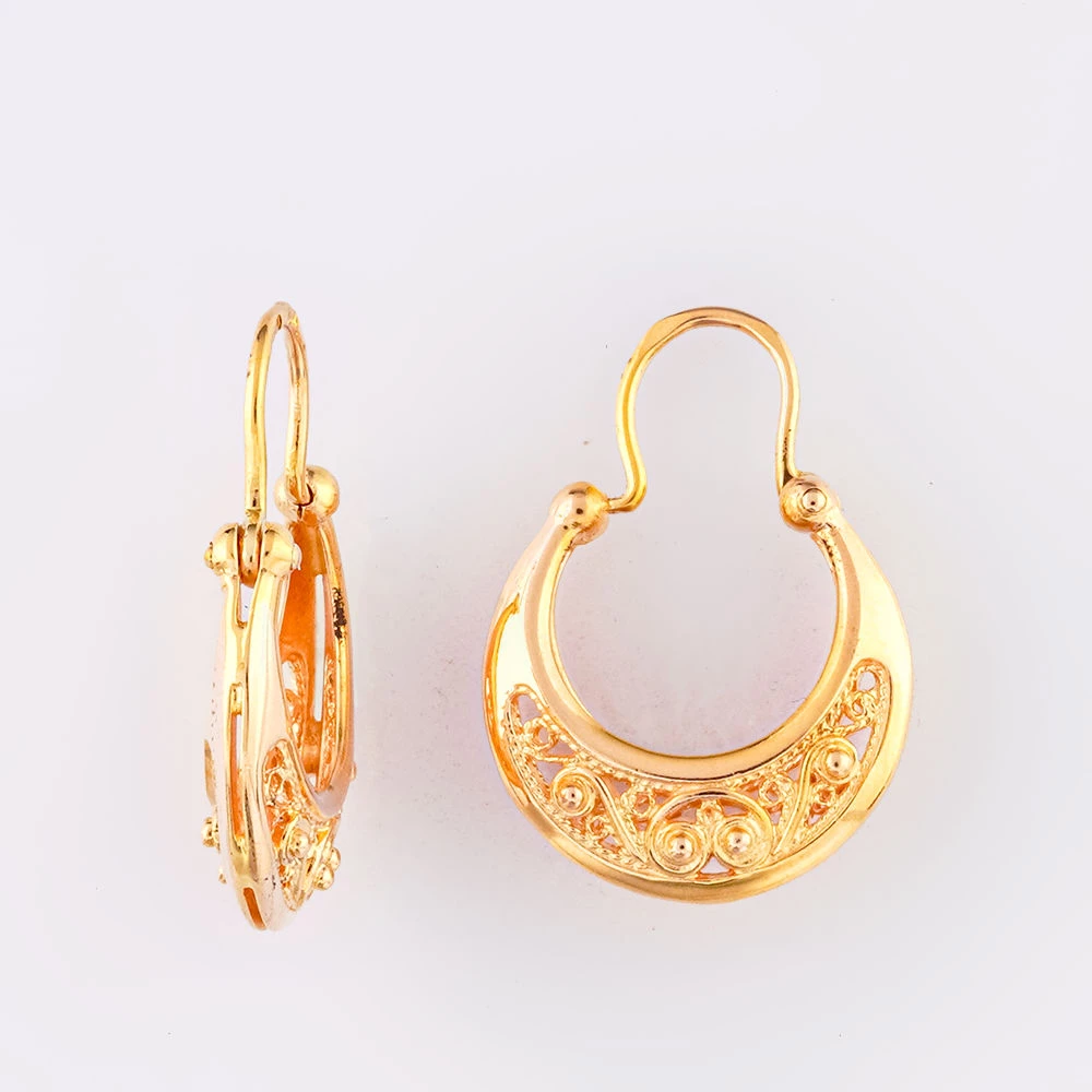 Серьги из красного золота 585 пробы