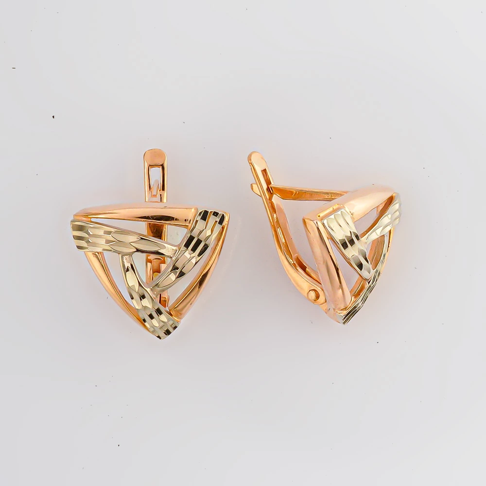 Серьги из красного золота 585 пробы
