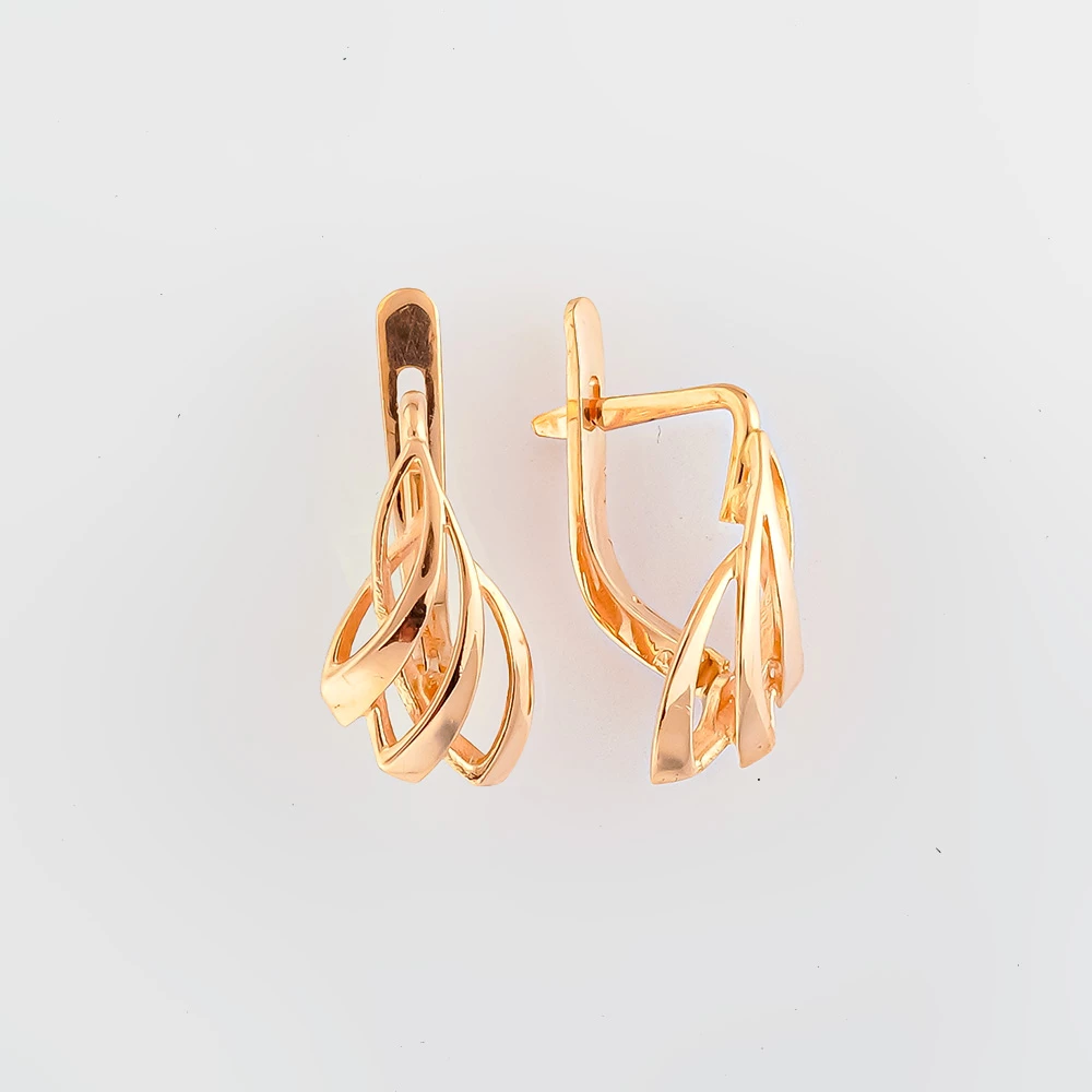 Серьги из красного золота 583 пробы