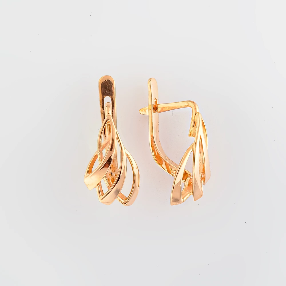 Серьги из красного золота 583 пробы
