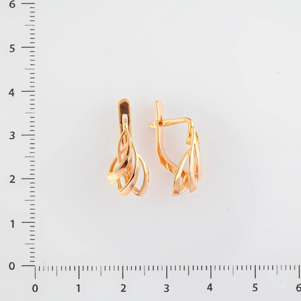 Серьги из красного золота 583 пробы