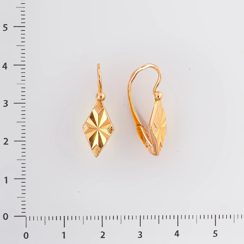 Серьги из красного золота 583 пробы