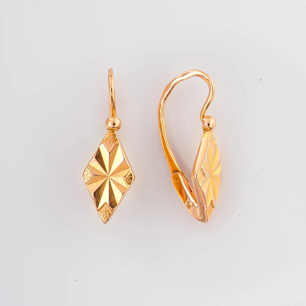 Серьги из красного золота 583 пробы