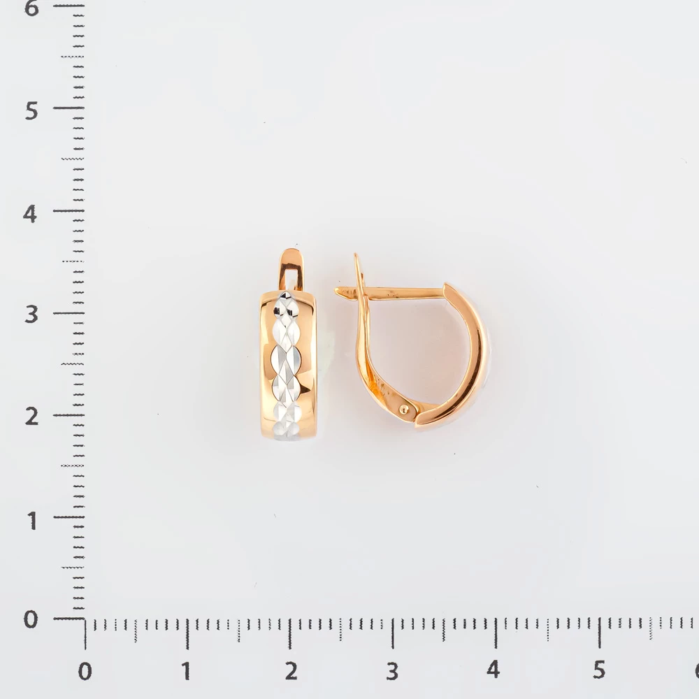 Серьги из красного золота 585 пробы