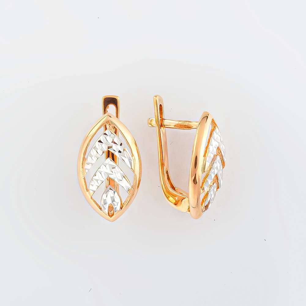 Серьги из красного золота 585 пробы