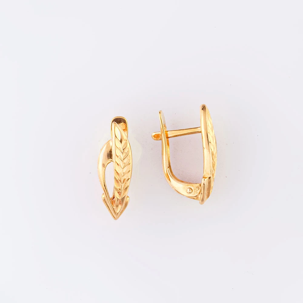 Серьги из красного золота 585 пробы