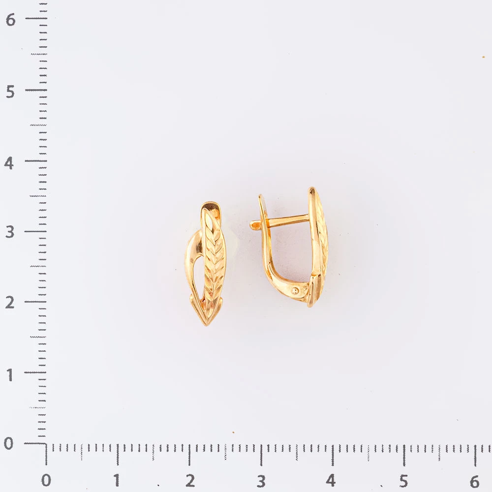 Серьги из красного золота 585 пробы