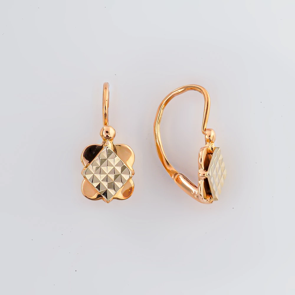 Серьги из красного золота 583 пробы