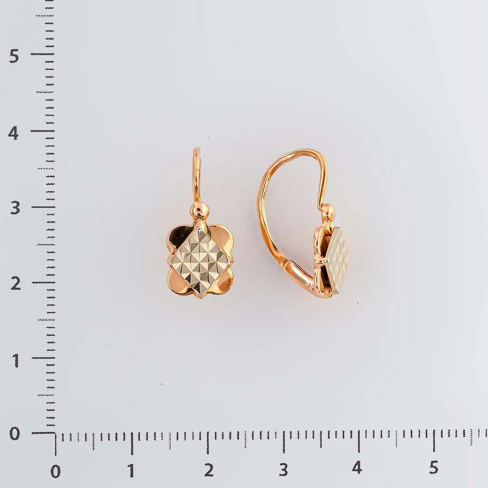 Серьги из красного золота 583 пробы