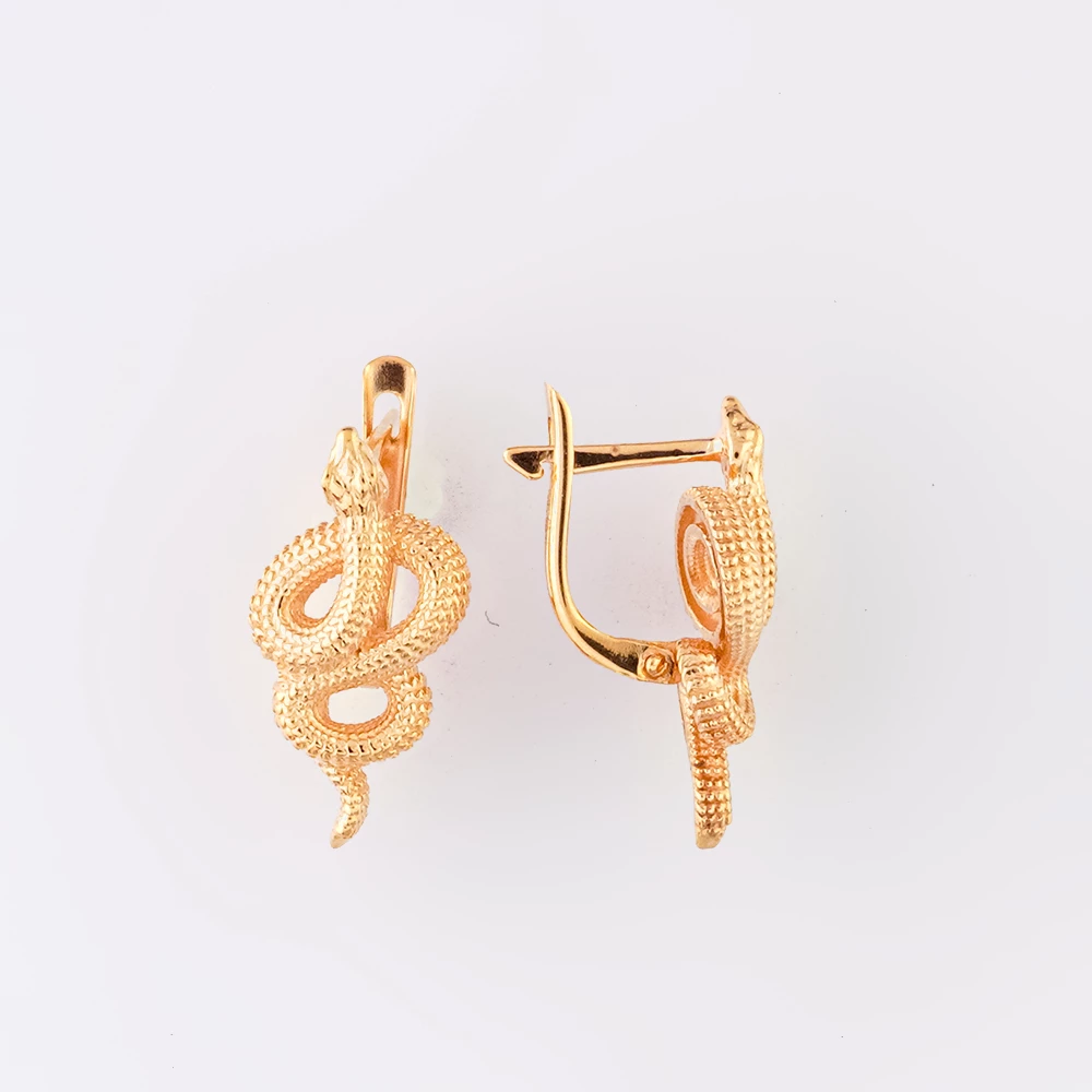 Серьги из красного золота 585 пробы