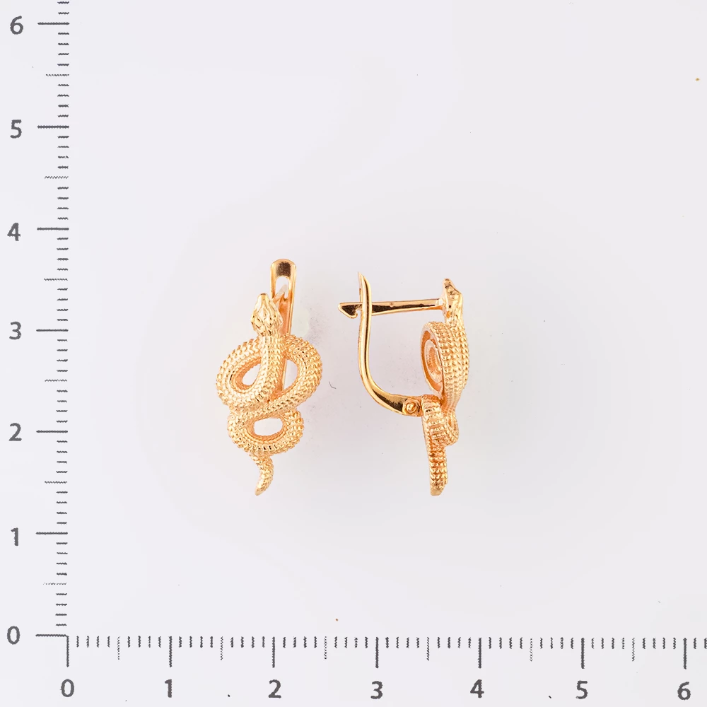 Серьги из красного золота 585 пробы