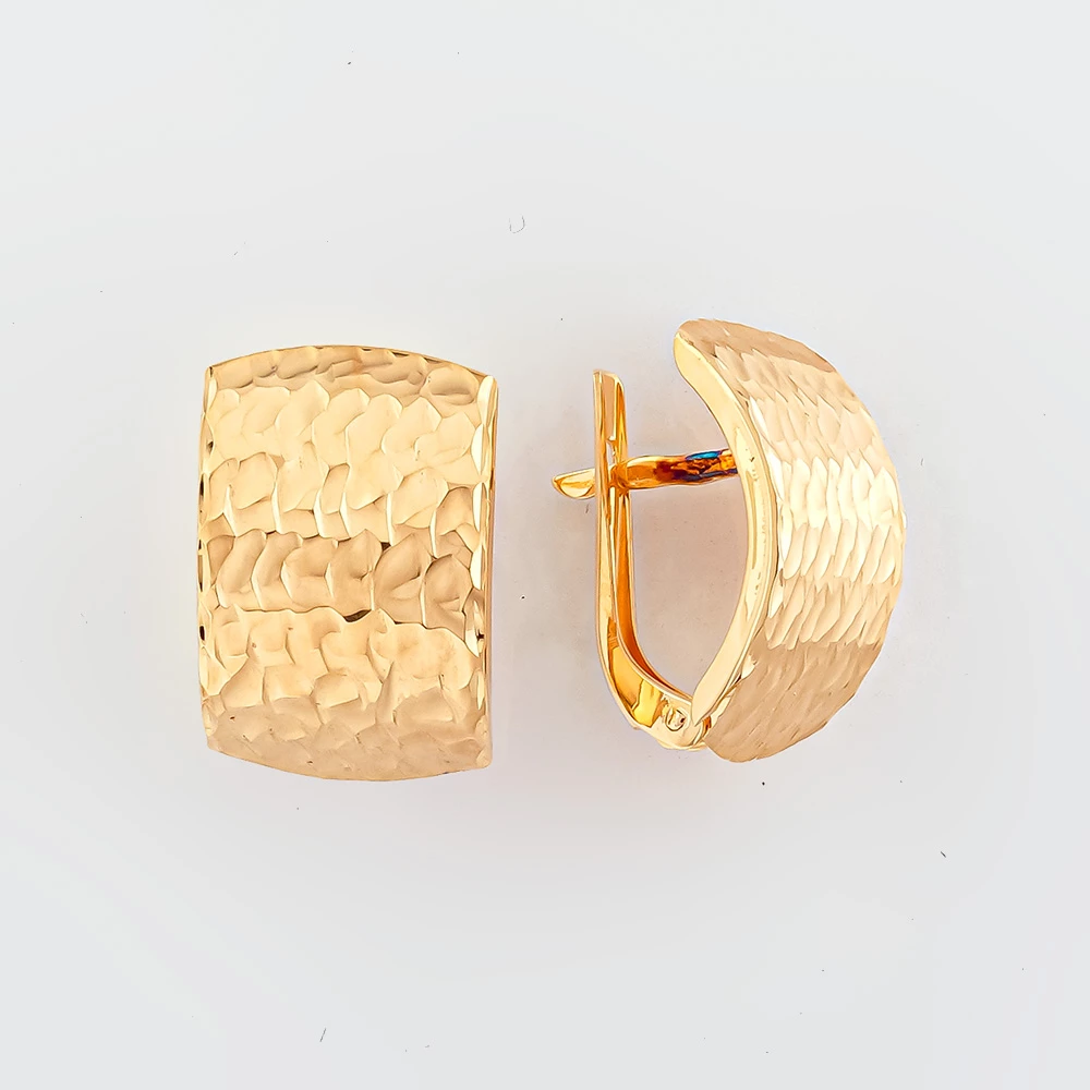 Серьги из красного золота 585 пробы