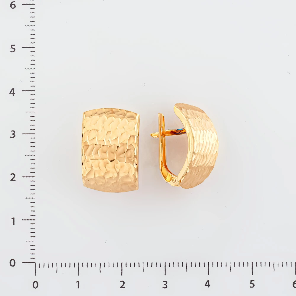 Серьги из красного золота 585 пробы