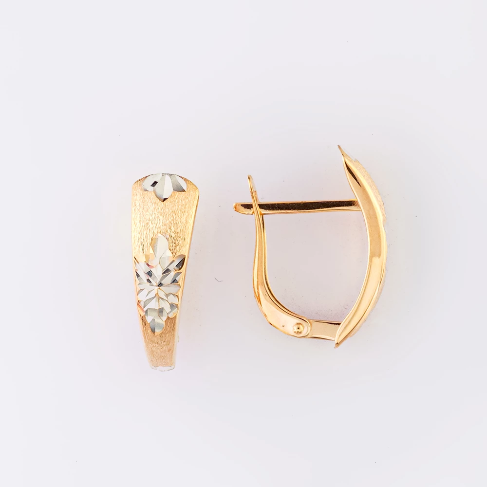 Серьги из красного золота 585 пробы